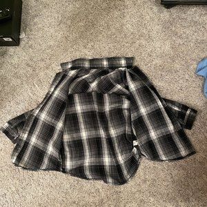 Plaid fleece button up